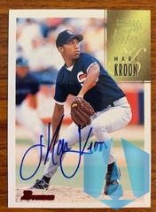 1997 Red Bowman Certified Blue Ink Autographs #CA46 Marc Kroon San Diego Padres